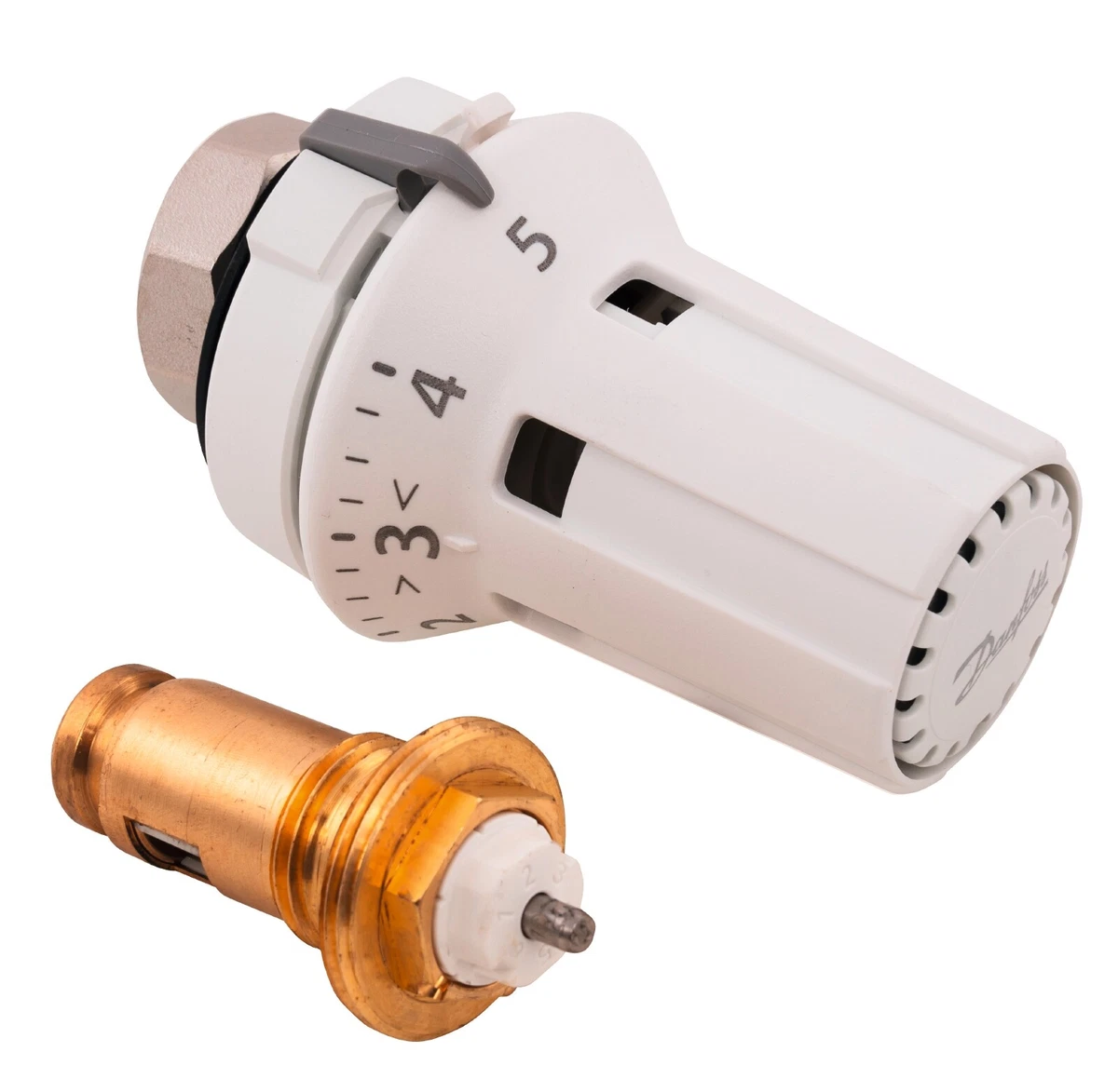 Danfoss Thermostat Komplett-Set, Thermostatkopf Weiß 