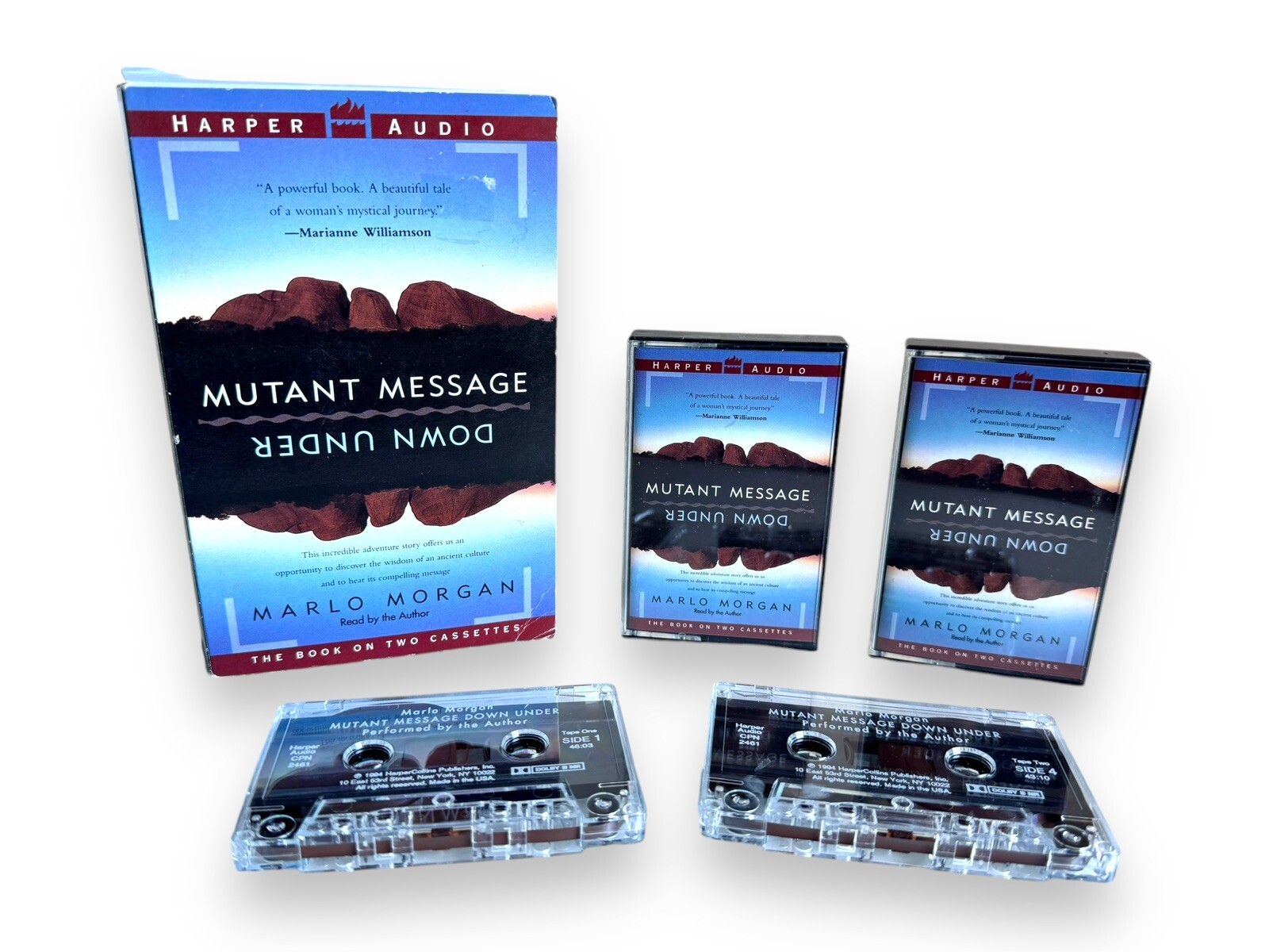 MUTANT MESSAGE Down Under Marlo Morgan Audiobook Tape Cassette 1994 Audio Book
