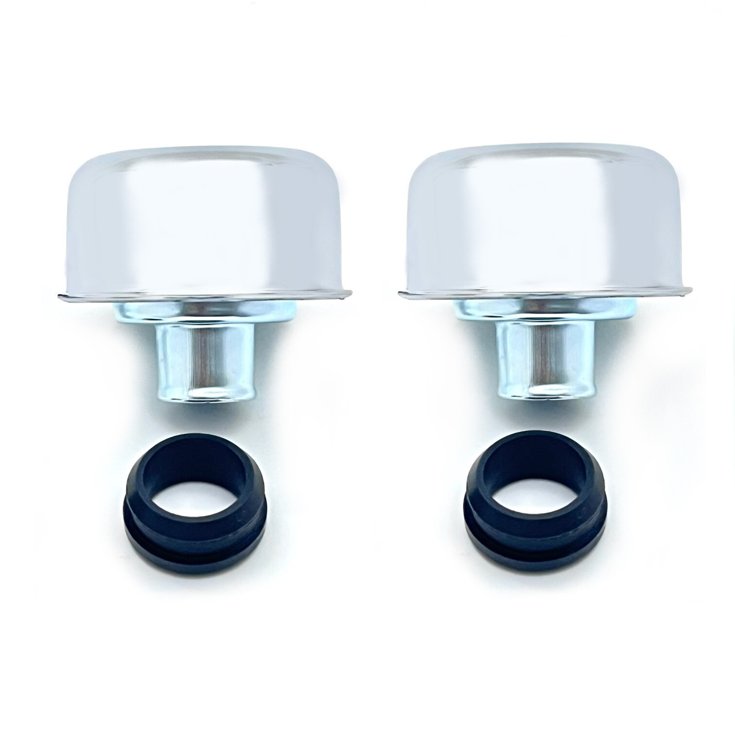 Valve Cover Breather Caps PushIn Chevy Pontiac Olds Ford Mopar