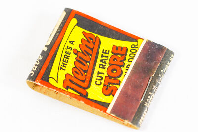 Nevins Shop & Save 1940s FULL UNSTRUCK Matchbook Cover Advertising