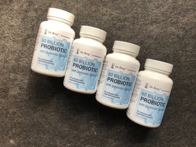 4 x Dr. Berg Supplement 60 billion probiotic Container Kapseln