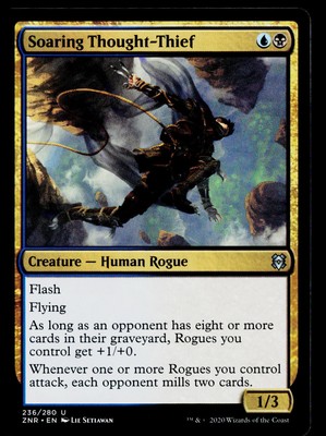 Soaring Thought-Thief MTG Multi Color Card #236 Magic the Gathering ZNR