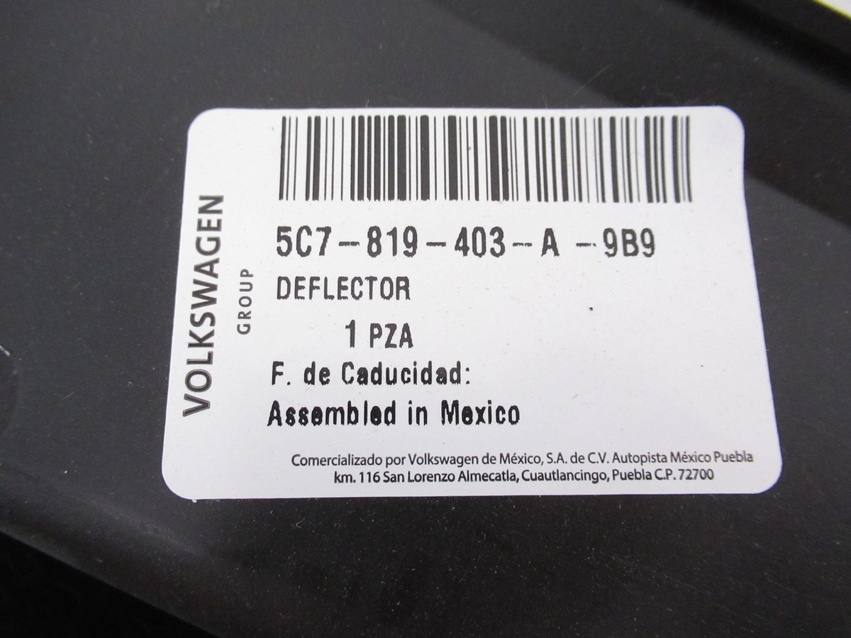 Genuine OEM VW 5C7-819-403-A-9B9 Driver Side Windshield Cowl 2011