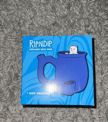  Very Rare New in Box Rip N Dip Ceramic Mug / Cup Pipe  GOT GREENS  Ripndip 