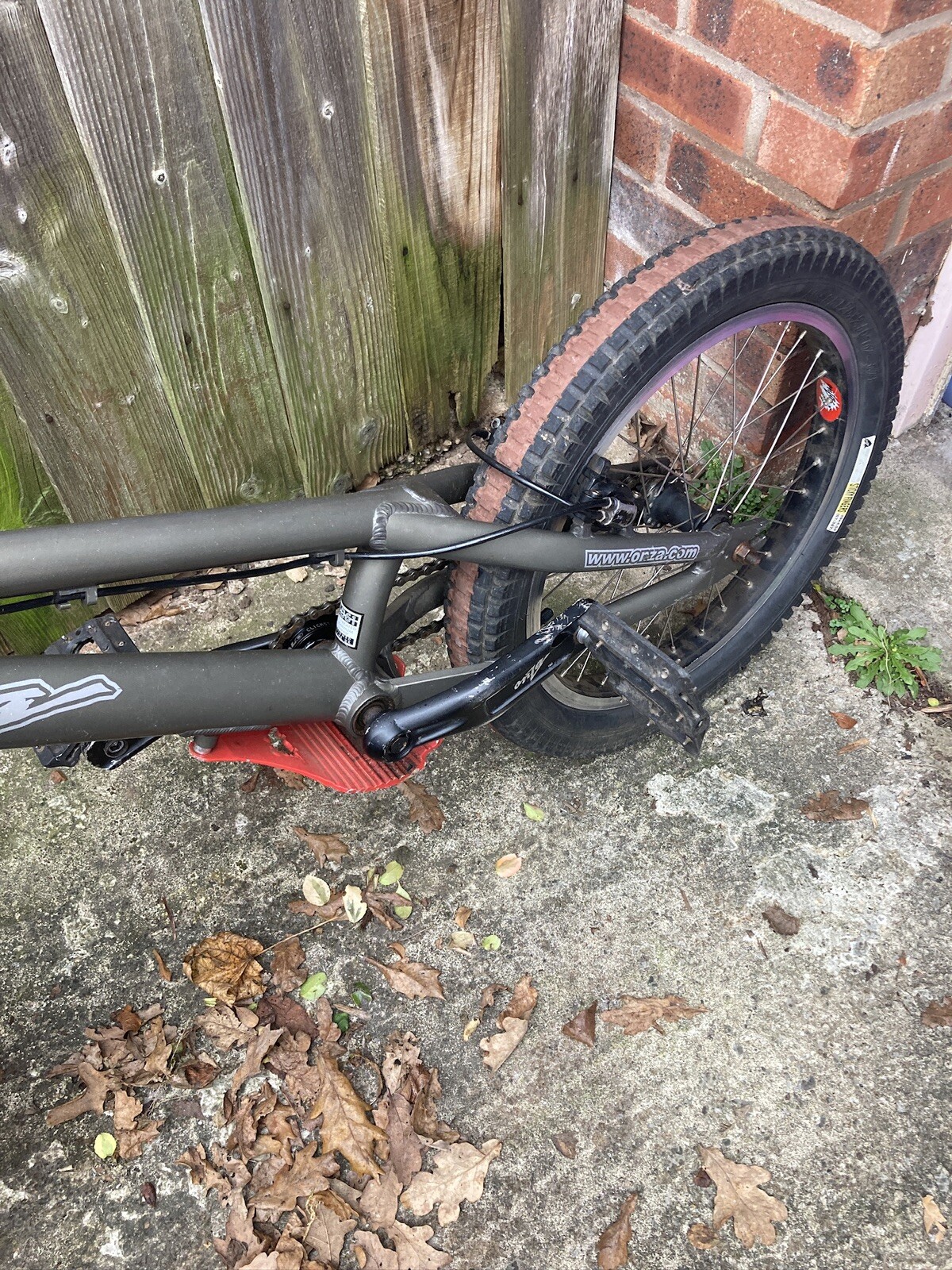 onza t pro trials bike