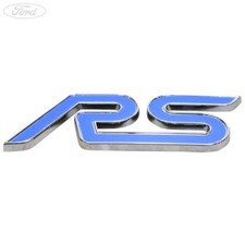 Original FORD blau RS Boot Badge Heck Emblem Typenschild 1670626