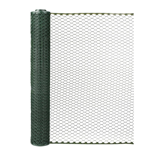 3 Ft. X 25 Ft. Plastic Poultry Hex Garden Fence Netting, Green - Picture 4 of 12