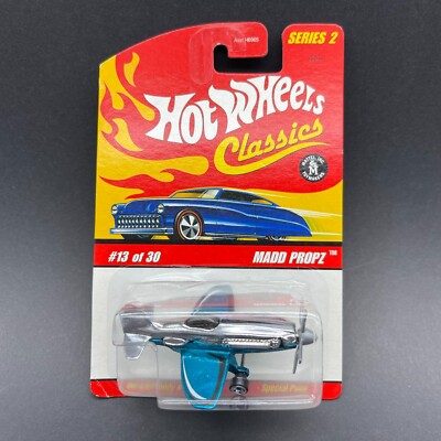 Hot Wheels Classics Madd Propz Airplane Spectraflame Paint Blue Diecast #13/30