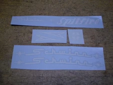 Schwinn Approved Spitfire (Later Style) 26" Water Transfer Bicycle Decal Set