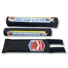Mongoose Nylon pad set - BLACK 1982-1983 - old school bmx