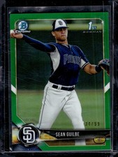 2018 Bowman Draft #BDC-144 Sean Guilbe Chrome Green Refractor #/99