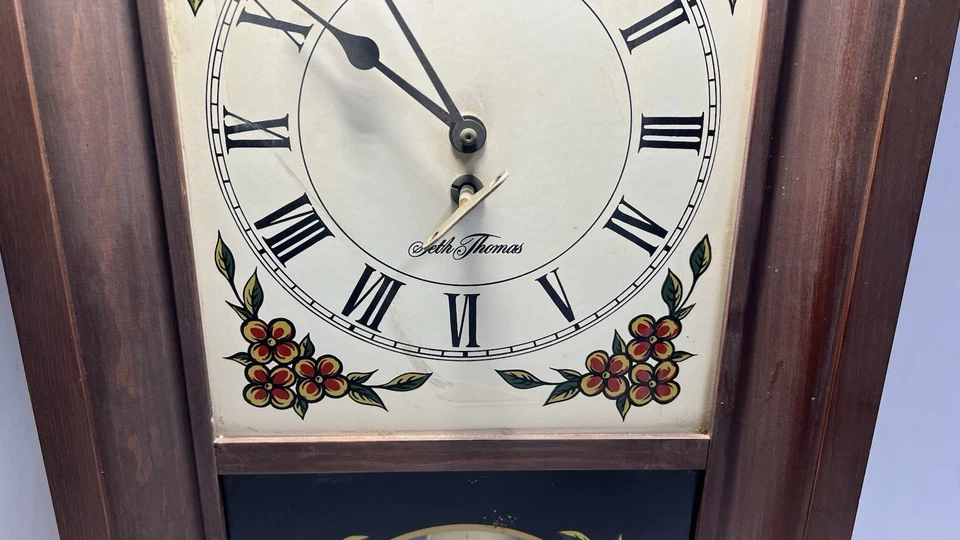 Reloj de Pared Vintage Seth Thomas General Time Redding Modelo E899-900 Edición 1 Foto 4 de 4