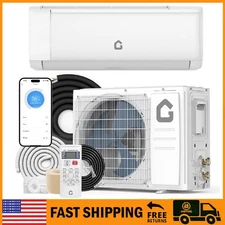 9000 BTU Ductless Air Conditioner Mini Split Heat Pump AC w/Kit ,18.5 SEER2 230V