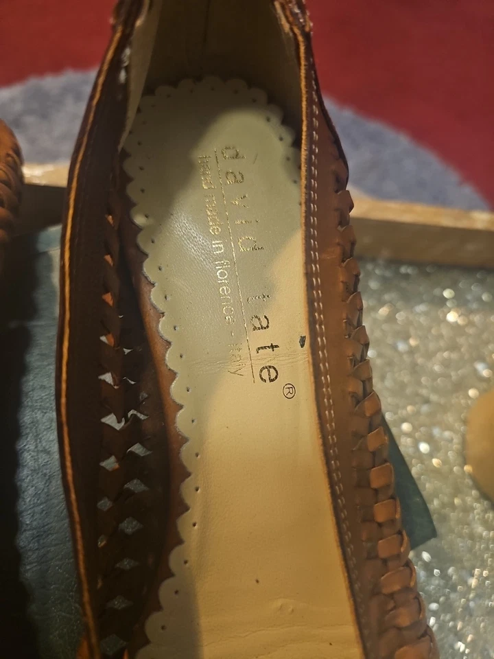 Mocasines de cuero David Tate hechos en Italia talla 9,5 coñac Foto 2 de 4