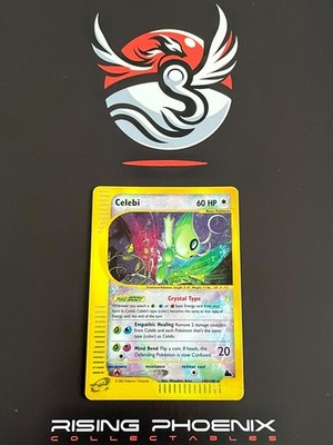 Rising Phoenix Pokemon - Celebi 145/144 Crystal Skyridge Holo Good Eng #2603