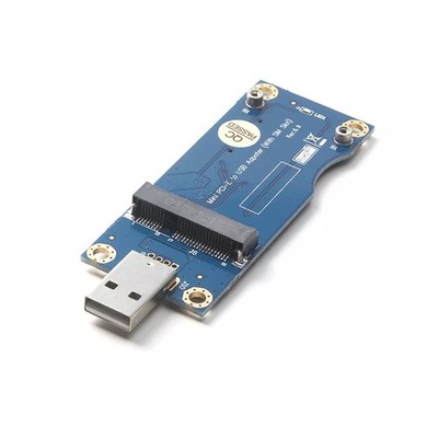 NEU Mini PCI-E zu USB Adapter mit SIM Karten Slot für 3G 4G WWAN/LTE Modul