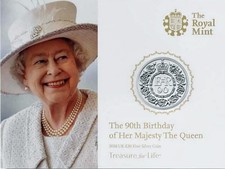 GB 20 Pound 2015 Silber 99.99 1/2 Oz Folder 90th Birthday of The Queen original