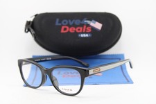 NEW COACH HC 6187F 5002 BLACK WHITE GOLD AUTHENTIC EYEGLASSES 53-18
