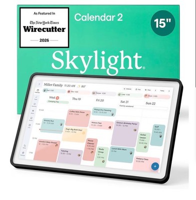 15-inch Full HD Touchscreen Digital Calendar, Featured on Wirecutter - Wall Plan