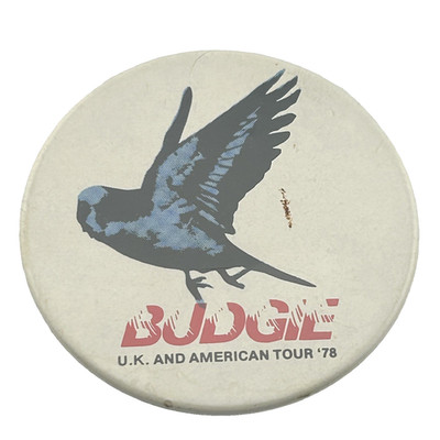 Budgie 1978 UK & American Tour Pin Badge Rock Band Music Original 2'' Pin Button