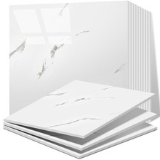 20pcs Peel and Stick Backsplash Tile 12"x12" Self Adhesive Marble Tile for Wa...