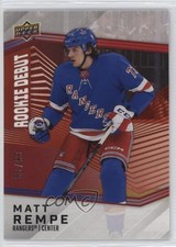 2024-25 Upper Deck UD Rookie Debut Red 33/99 Matt Rempe #12 9jn