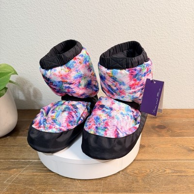 Bloch Lina & Max Women's Multicolor Tie Dye Warm-up Booties Ballet Sz M