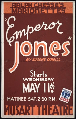 Emperor Jones 1934 Vintage Marionettes Poster Print WPA Federal Theatre