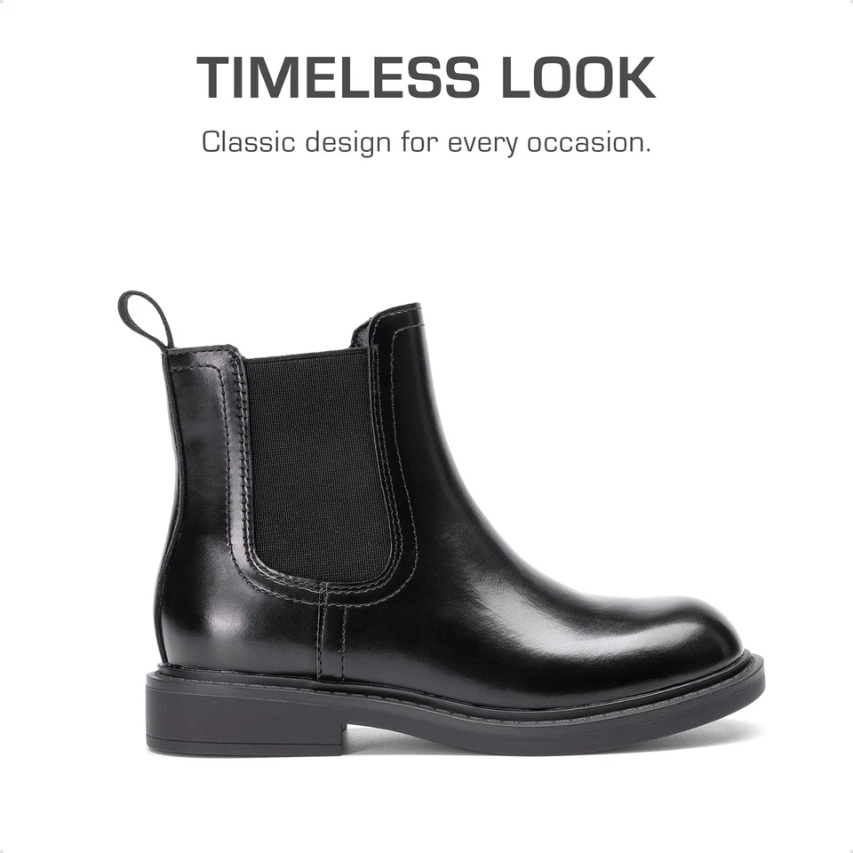 Низкий каблук Chelsea ботинок девочек ботильоны с стороны молнии платье ботинки - Изображение 4 из 4