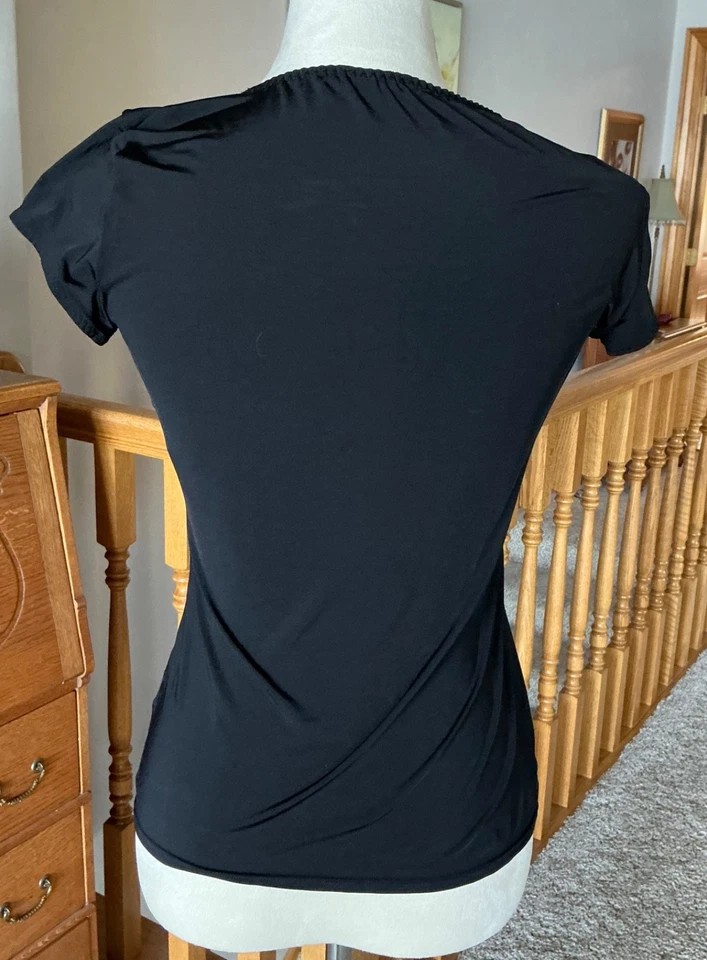 Original Dolce & Gabbana D&G Blanco y Negro Logo Camiseta Ropa de dormir Foto 3 de 4