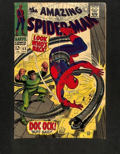 Amazing Spider-Man #53 VG+ 4.5 Doctor Octopus Appearance! Key Issue! Marvel 1967