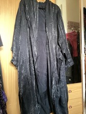 CHIARA STUNNING BLACK OVERSIZE FLOATY HOODED LIGHTWEIGHT DUSTER COAT ONE SIZE +
