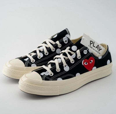 size 9 Converse Chuck Taylor All Star 70 Comme Des Garcons PLAY Polka Dot