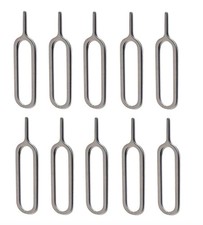 10 X Sim Card Pin Tool Tray Removal for iPhone iPad Samsung Mobile Phone Tablets