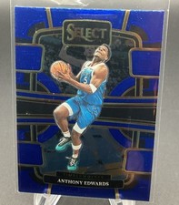 Panini Select 2023-24 Anthony Edwards Concourse Blue Prizm #37