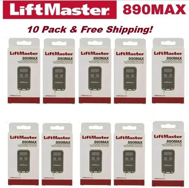 10x LiftMaster 890MAX Universal Garage Remote - 100% Authentic OEM