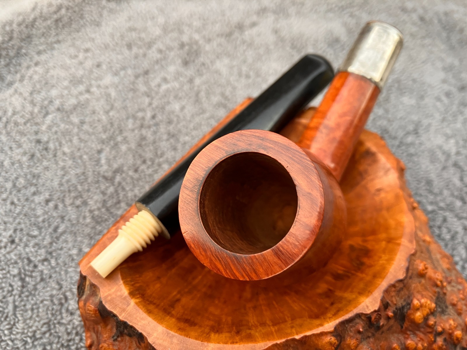 New pipe 1898 Barling. Silver. Laxey collection.