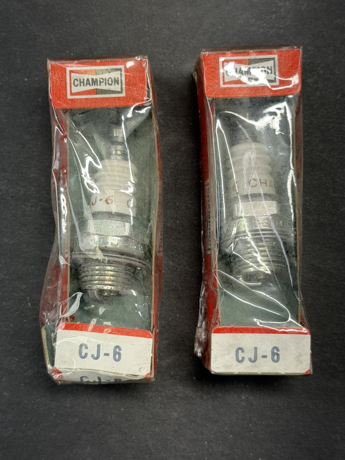 Champion Spark Plugs - CJ-6 - Set of 2 - New from Old Stock