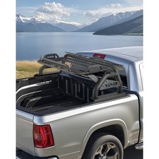 Truck Bed Roll Bar,Universal Adjustable Sport Bar Chase Rack,w/Luggage Rack for