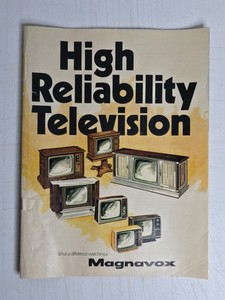 Vintage 1974 Magnavox High Reliability TV Catalog Original Electronics Ephemera