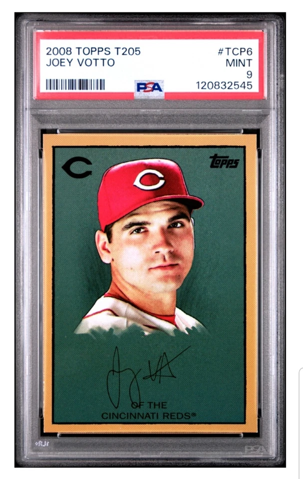2008 Topps T205 Joey Votto TCP6 PSA MINT 9 ROOKIE RC CINCINNATI REDS  - Image 2 of 4