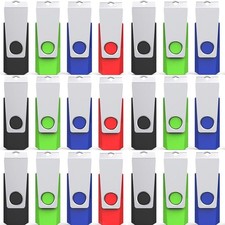 Wholesale 4GB 5/10/100PCS USB2.0 Metal Swivel Style USB Flash Drive Memory Stick