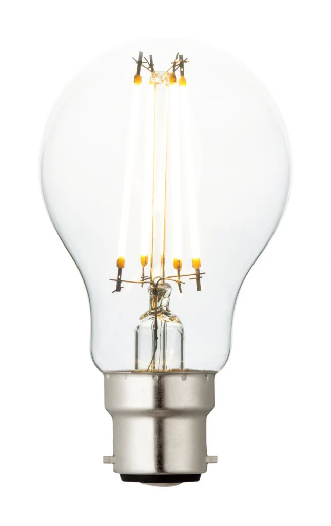 Clear 7w Filament LED GLS B22 Non Dimmable 2700K 806lm Saxby 94344 120785