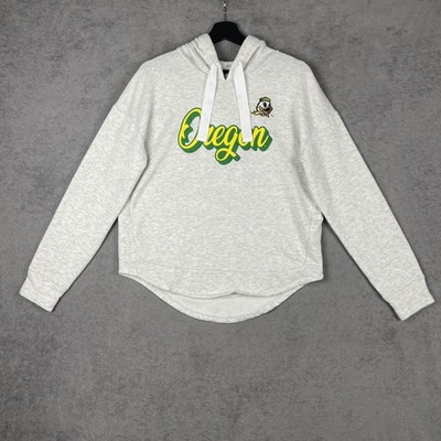 Oregon Ducks Sweatshirt Womens Large Gray NCAA Football Hoodie Captivating