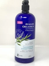 Avalon Organics Therapy Thickening Conditioner Biotin B-Complex Non-GMO 32 Fl oz