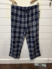 Dallas Cowboys Pajama Pants Bottoms Mens XL Blue Plaid Flannel NFL Team Apparel