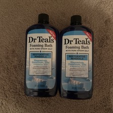 Dr Teal's Foaming Bath with Pure Epsom Salt, 34 fl oz Pack of 2 - Select Scent