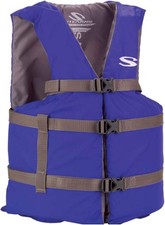 Stearns Adult Life Vest, USCG Approved Type III Life Jacket,PFD for Boating Blue