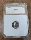 1952 Roosevelt Dime PR-65, Slabbed