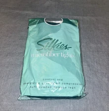 Silkies Microfiber Tights #700327 Large Dark Navy control top Opaque Pantyhose